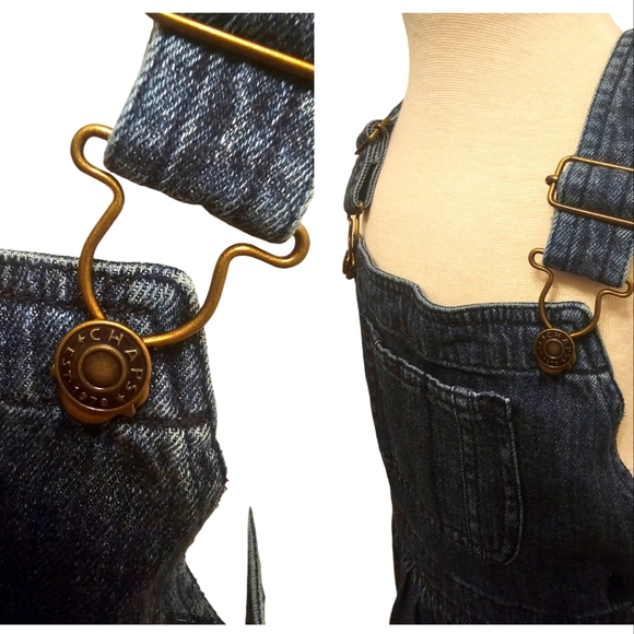EUC | Chaps | Girl | Overalls Denim Blue Jean Dress Adjustable Straps | Size: 6 - Picture 3 of 16